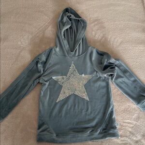 More Than Magic Gray Hoodie with Silver Star
